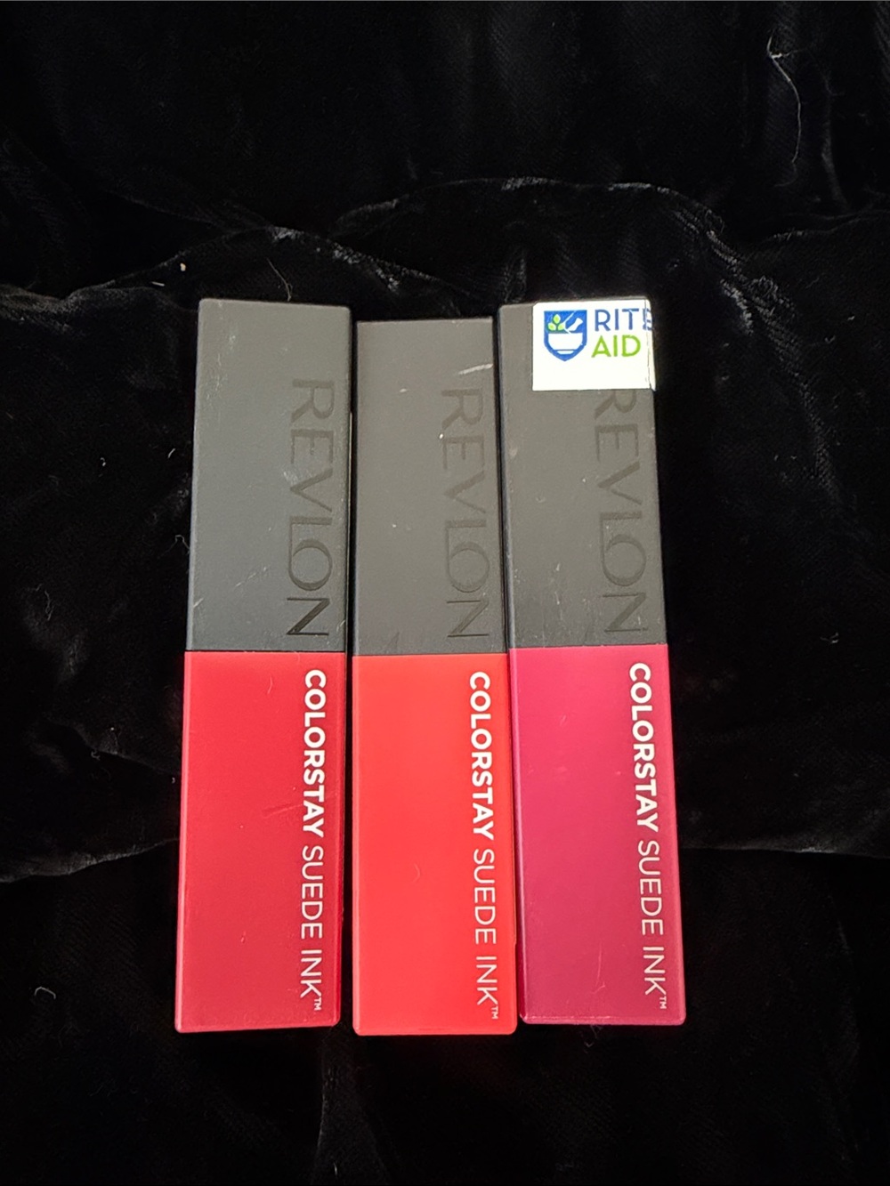 Revlon ColorStay Suede Ink Trio - Red, Coral, Fuchsia
